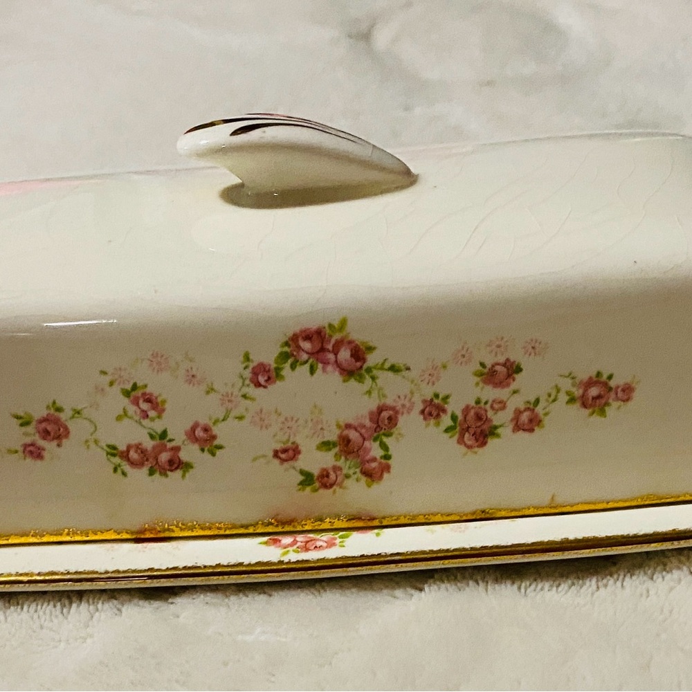 Pope Gosser Florence Butter Dish.